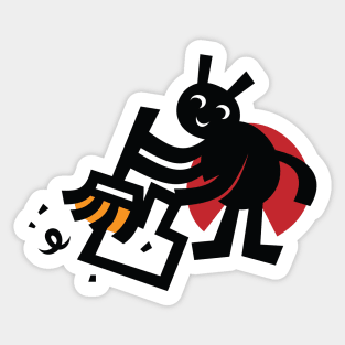 Dustpan Bug Sticker